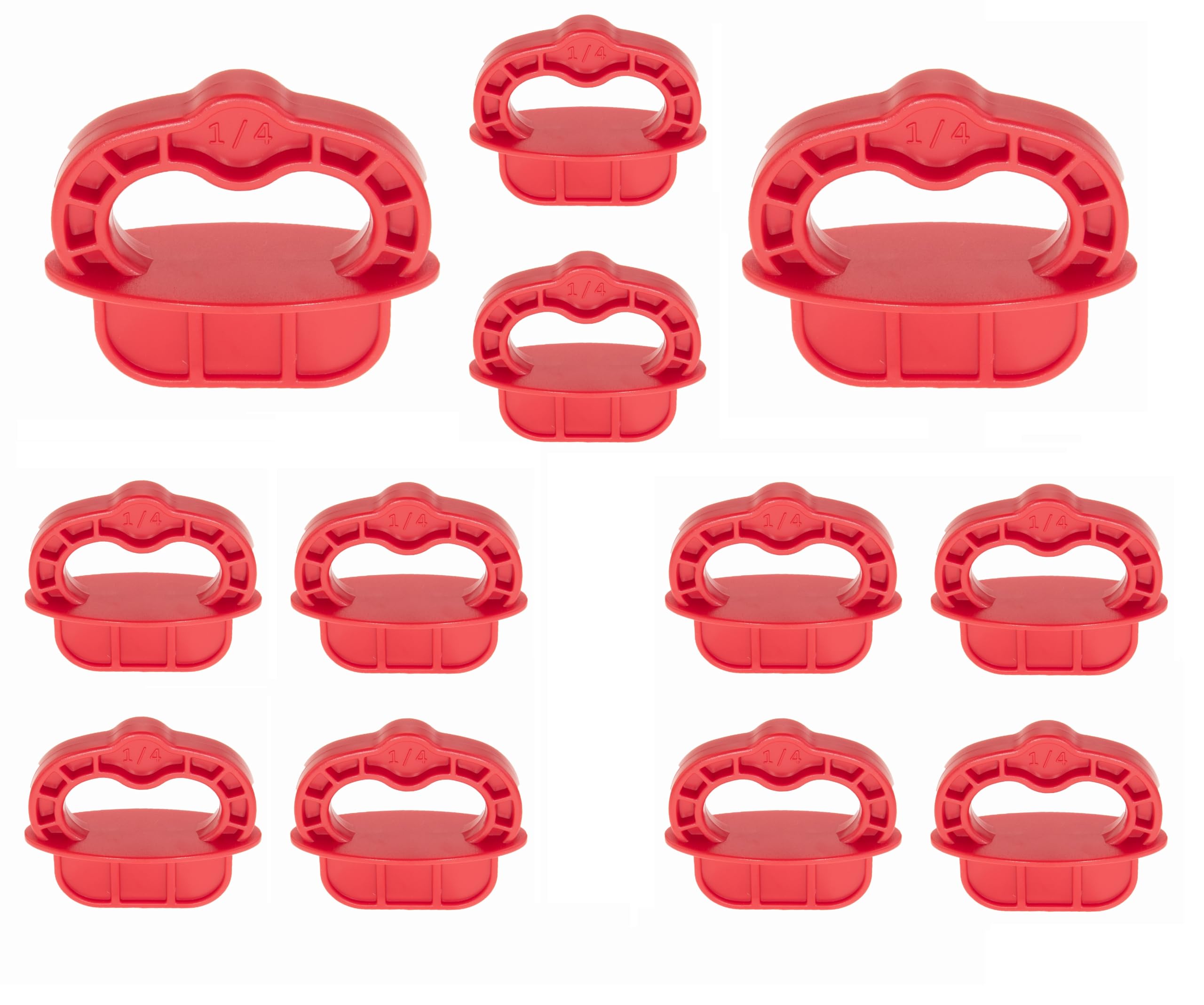 Plutreas Deck Board Jig, 12 Pcs Deck Spacer 1/4